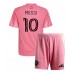 Inter Miami Lionel Messi #10 Hjemmedraktsett Barn 2025-26 Korte ermer (+ Korte bukser)